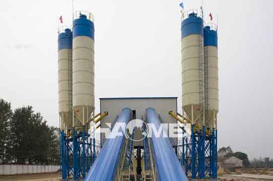 HZS120 concrete batching plant