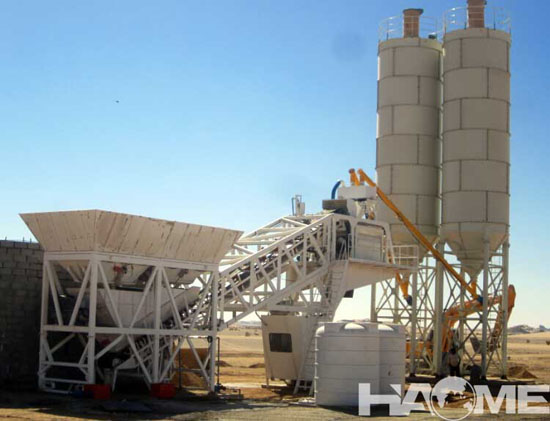 HZS75 concrete batching plant