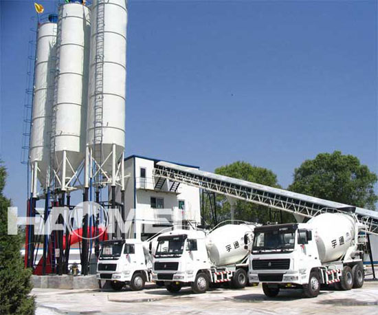 HZS90 concrete batching plant