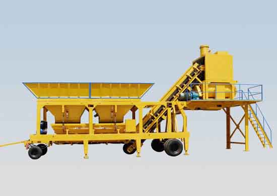 YHZS25 Mobile Concrete Batching Plant